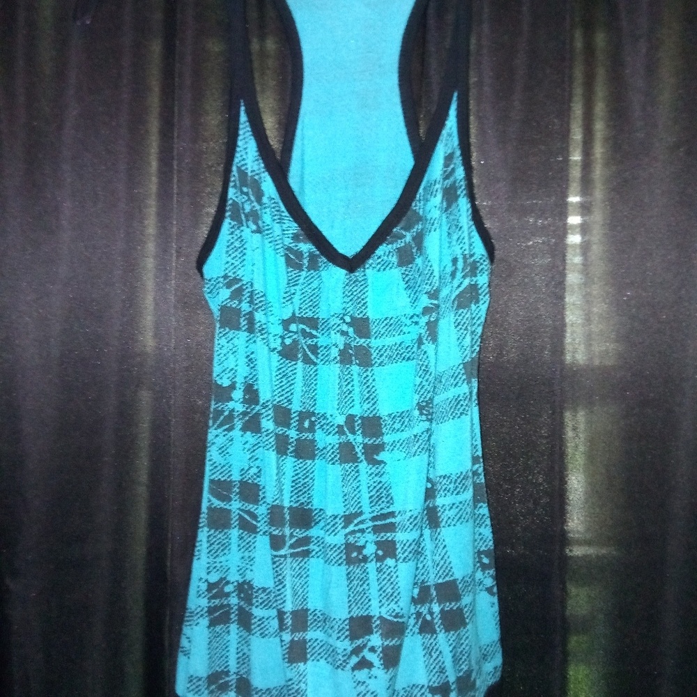 Racerback plaid tank